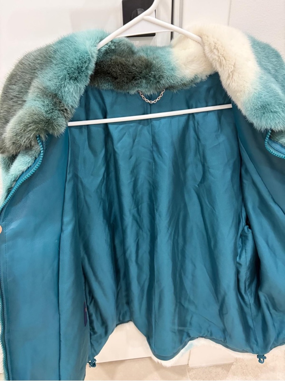 Louis Vuitton Spray Mink Bomber Jacket - Picture 5 of 12